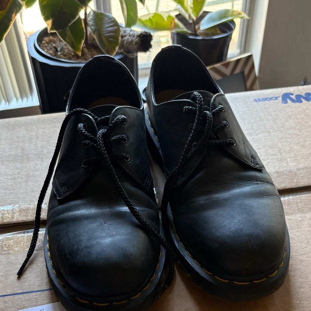 Dr. Martens Black Leather Oxfords